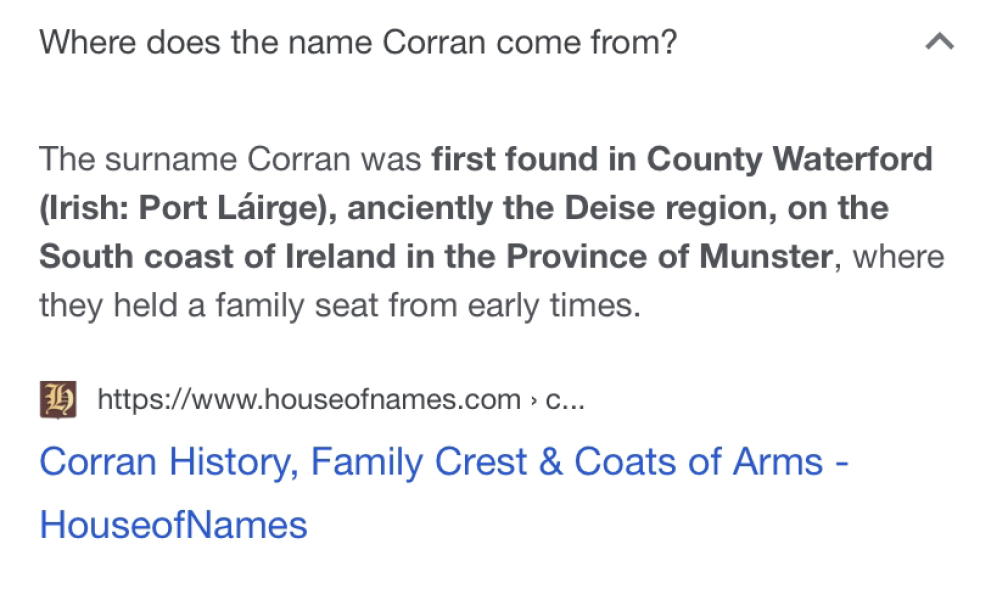 Irish name for a boy, really stuck!