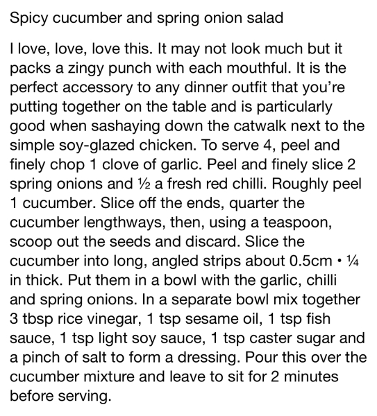 What would you have with Thai fishcakes? 