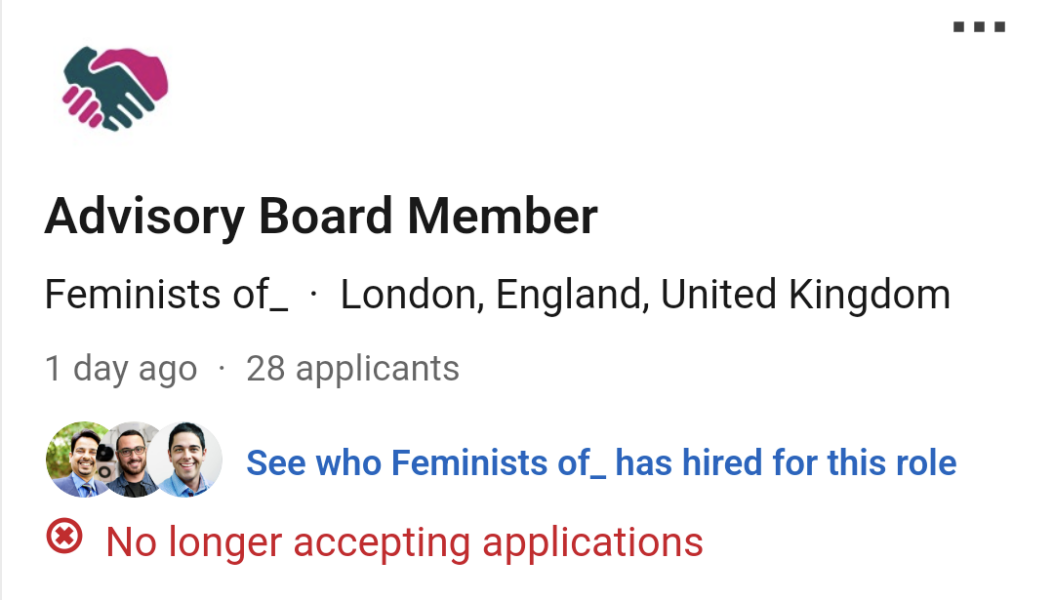 Why are they using 'Feminists' in their title?