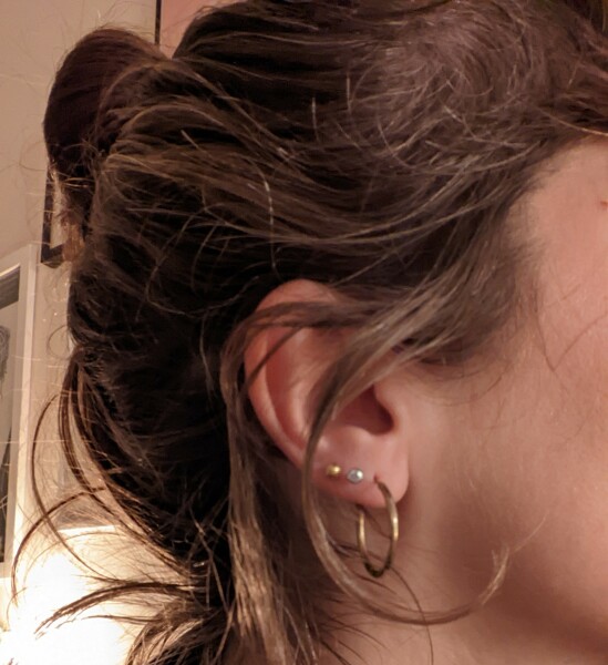 Do you have several ear piercings? Please can I see?