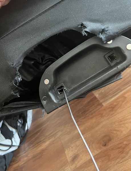 Destroyed suitcase? 