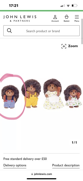 Sylvanian Families Hedgehog Family