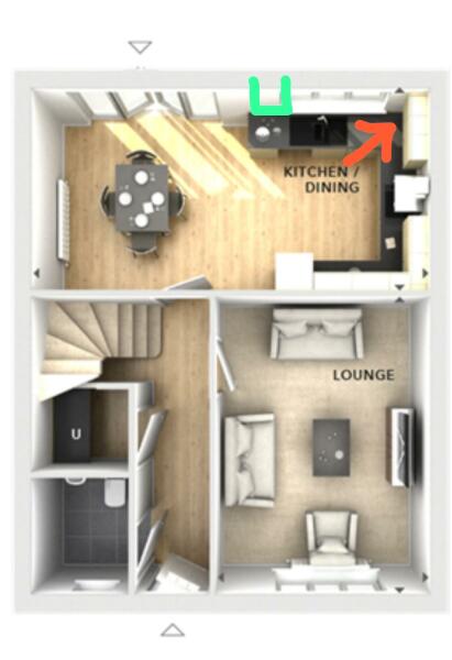 Boiler position in kitchen 