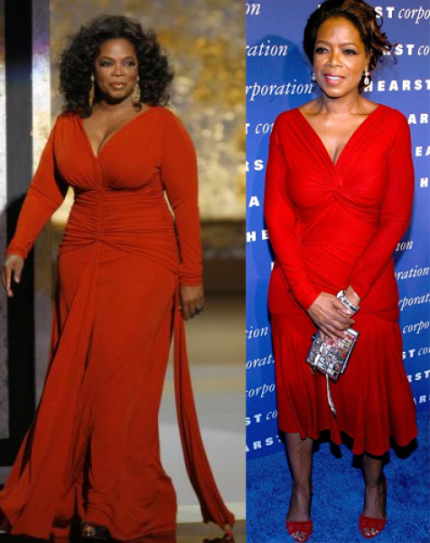 To think you can only be glamorous if you are slim?