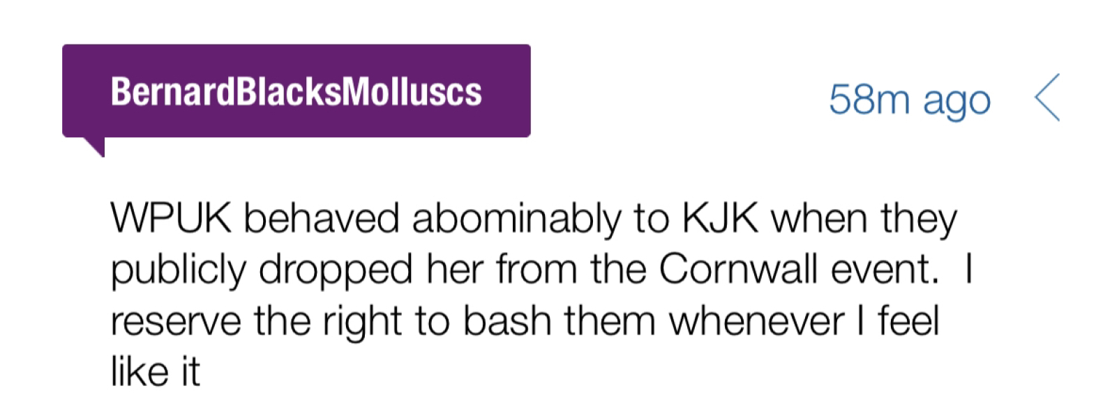 Here we go again! Brighton Police want to interview KJK about a hate crime.