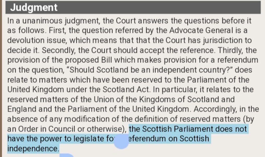 To think Scotland should become independent?