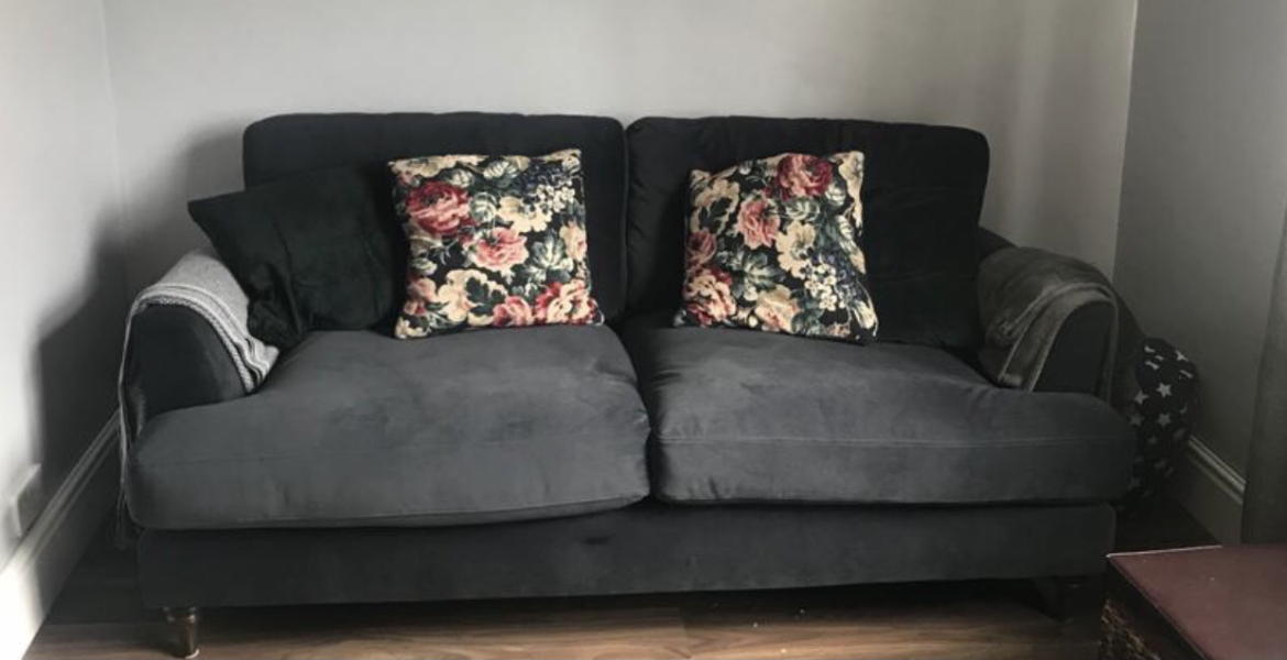 Help! Ways to improve green sofa!