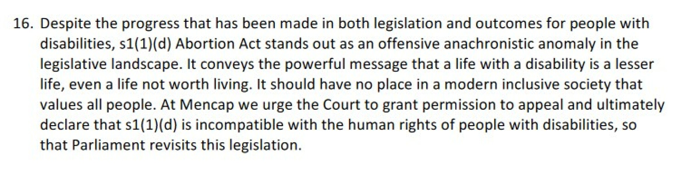 Disability/abortion debate in UK