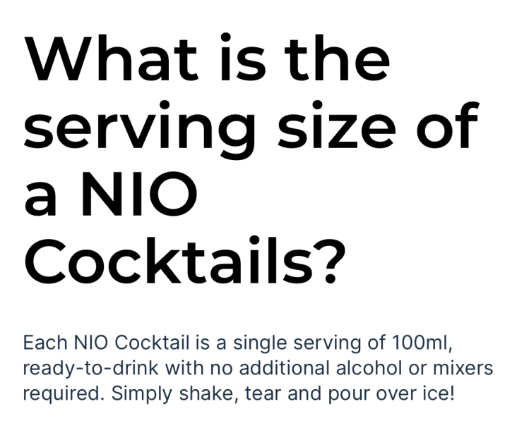 Nio Cocktails. Anyone ordered from here?