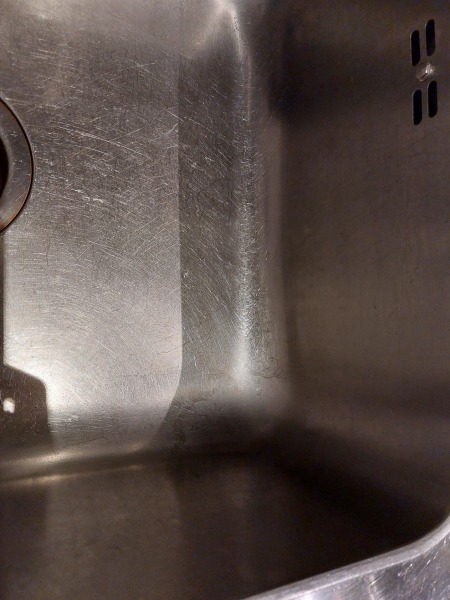 Help I've been really stupid and used steel wool on my sink