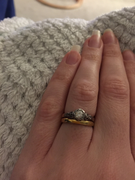 Show me your engagement and wedding ring please!