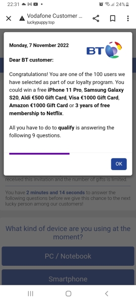 Keep getting sent to a different website 