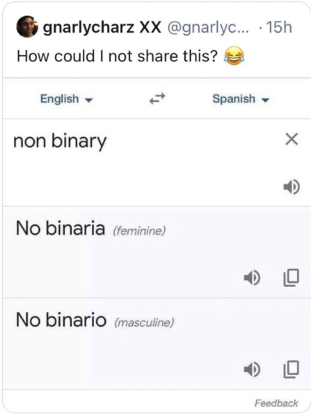How can you be trans and non binary?