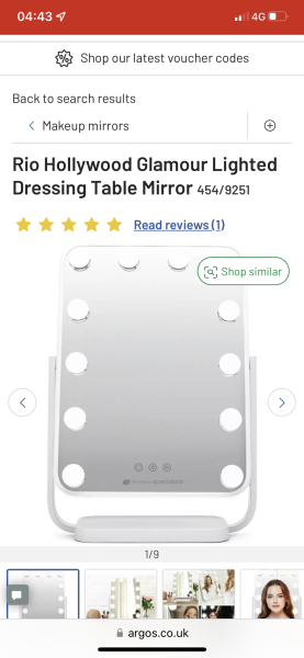 To ask you to show me your Dressing table