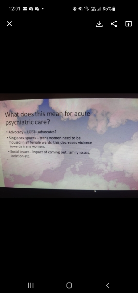 Royal college of psychiatrists inclusive Q&A session does not go to plan. 
