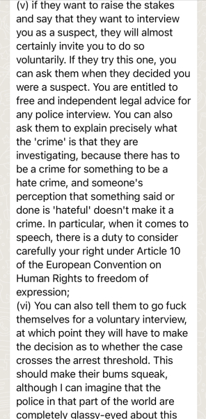 Here we go again! Brighton Police want to interview KJK about a hate crime.