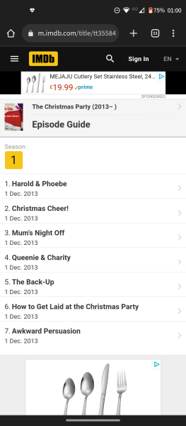 Help me remember a TV show about work Xmas parties