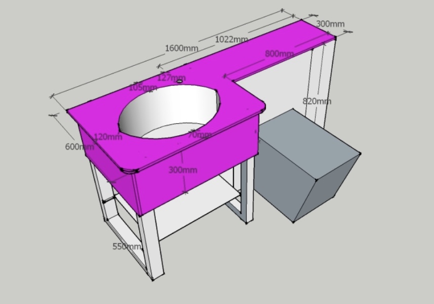Come and review my bathroom reno plans and help me find a vanity with sink and splashback/lip