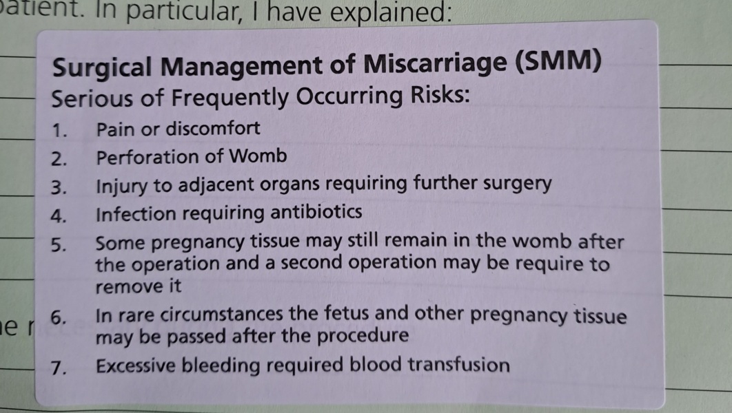 To think the NHS have made me infertile and to attempt to sue them?