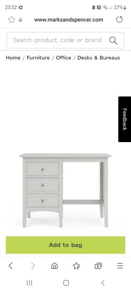 To ask you to show me your Dressing table
