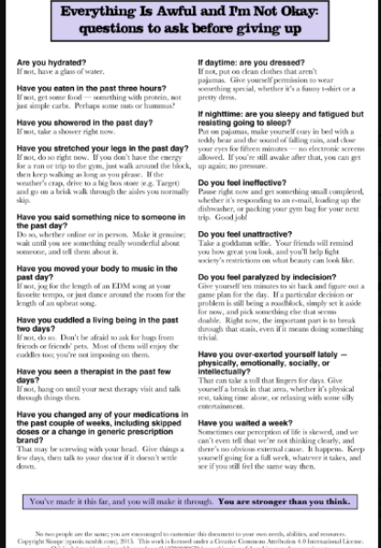 aibu to ask for your tips on depression?