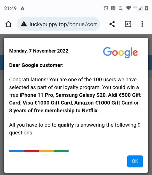Is anyone else seeing this scam ad on Mumsnet?