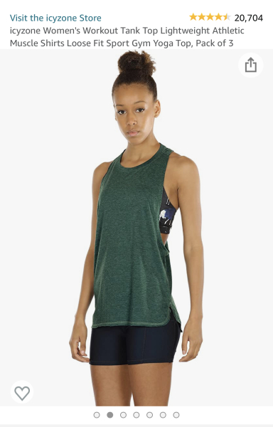Longer length gym tops