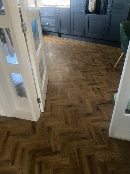 Wood effect tiles