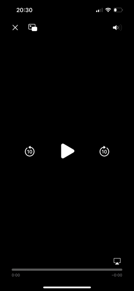 Video keeps trying to play on app