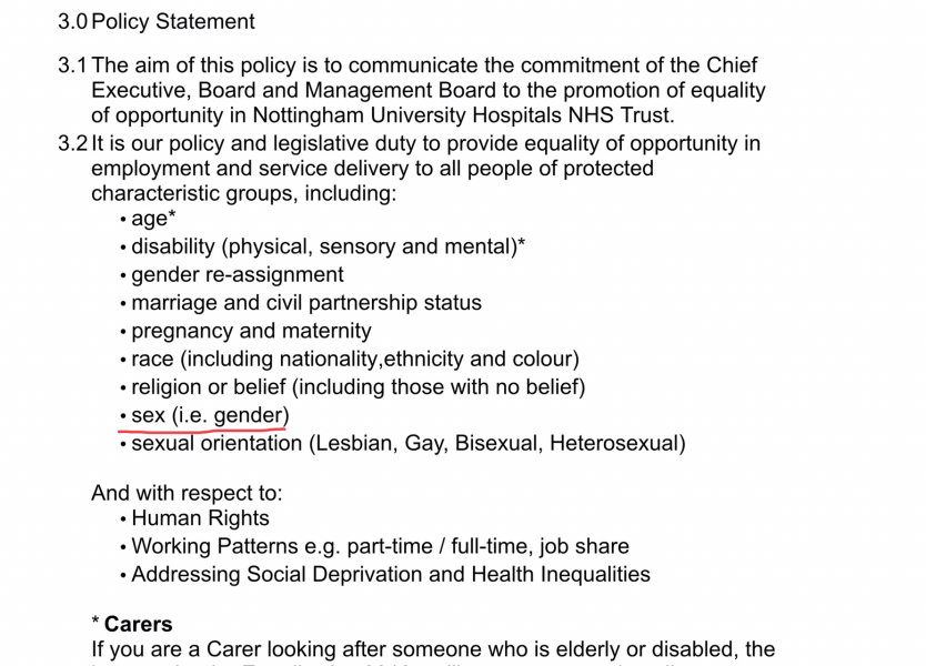 Challenging employer’s trans policy
