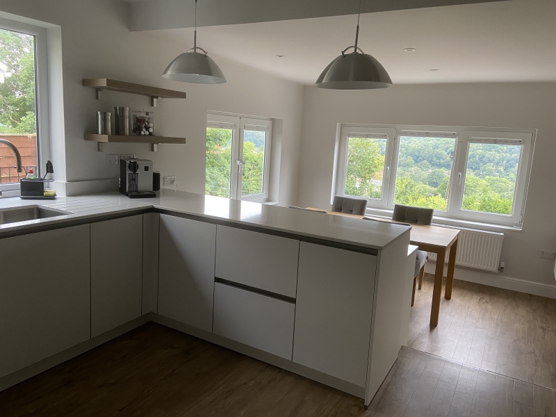 Rear extension when there is a drop to the garden