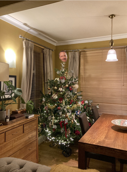 What goes on the top of your tree. 