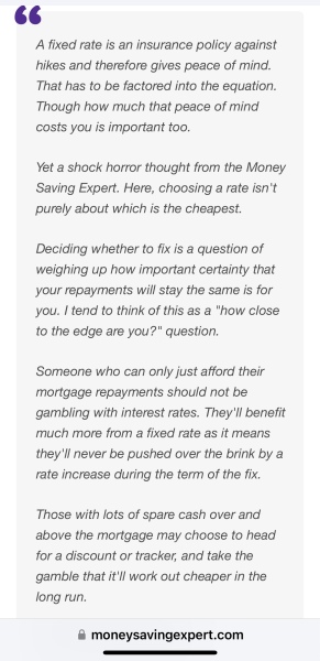 Fixed or Variable rate mortgage?