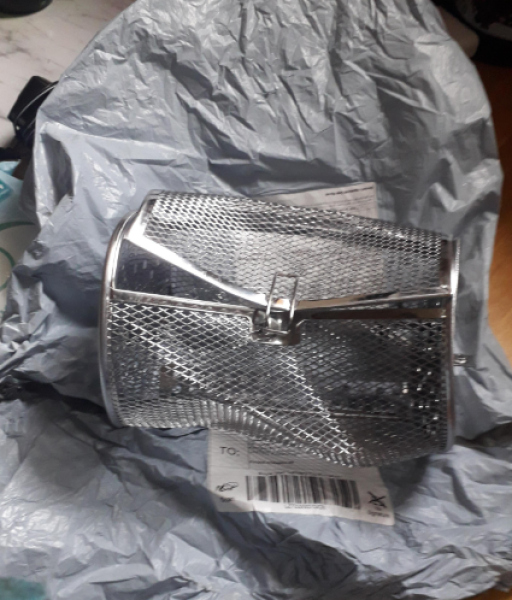 Squashed Rolling Grill Basket