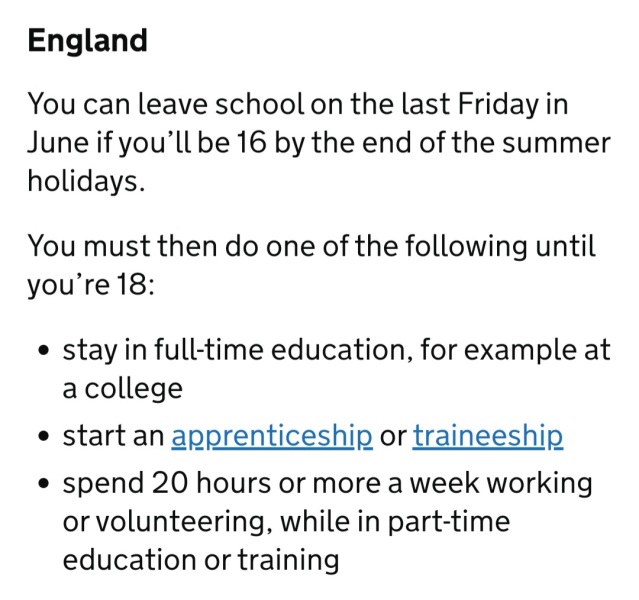 Apprenticeship after either GCSEs or A-Levels 