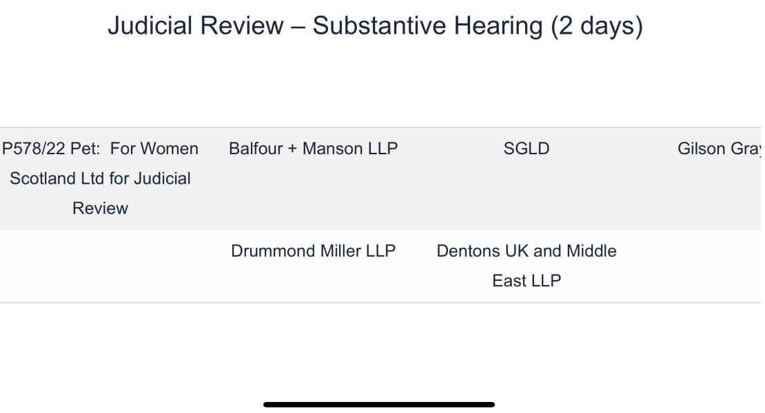 For Women Scotland Judicial Review 2