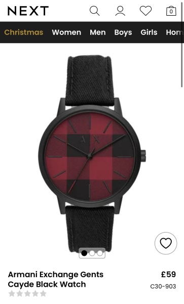 Armani Watch - Help finding stock