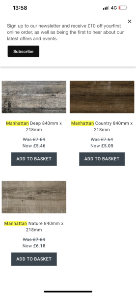 Wood effect porcelain tiles