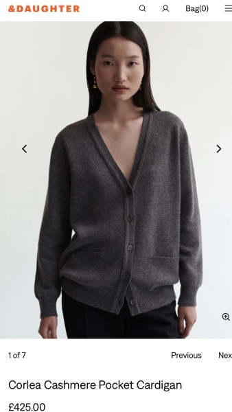 Charcoal grey cardigan
