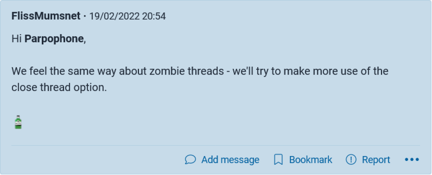 Please consider locking old threads. 