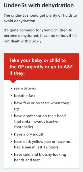 To take our 12mo DS to A&E?