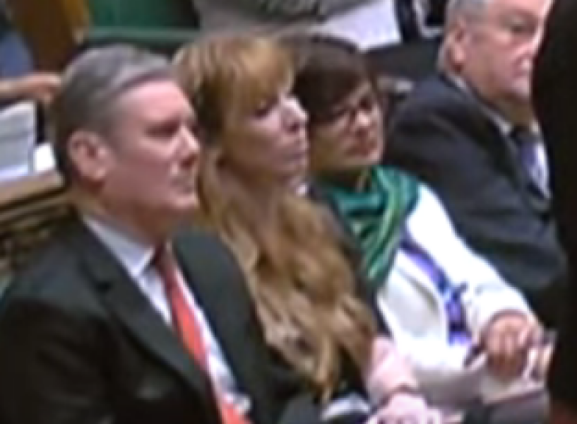 Another MP in suffragette colours! 