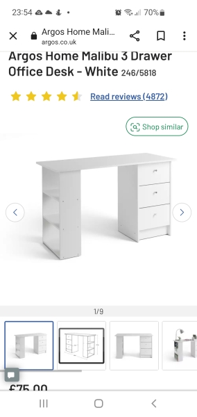 To ask you to show me your Dressing table