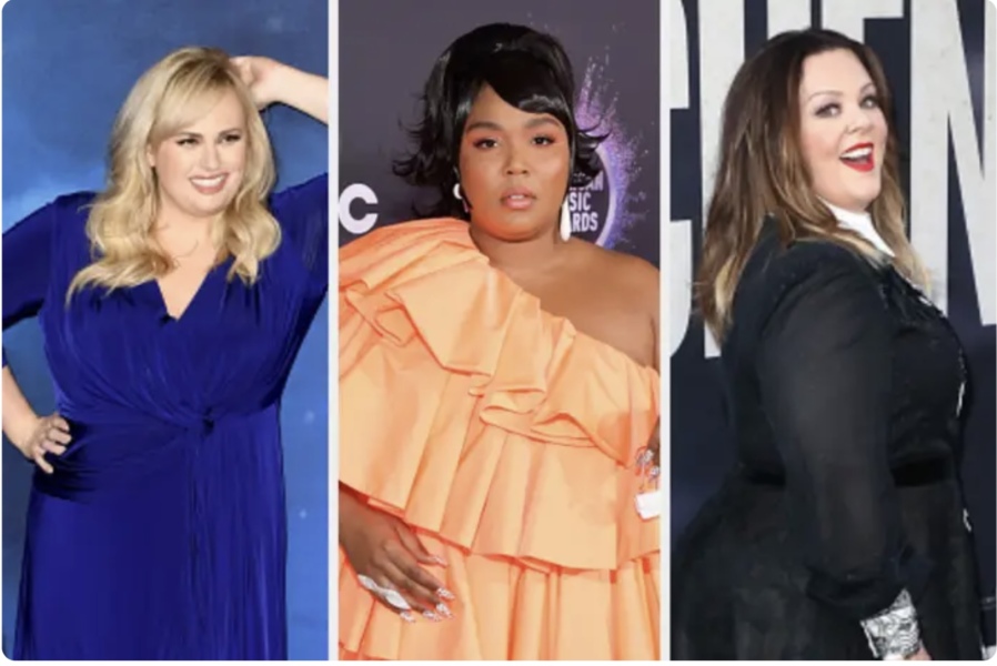 To think you can only be glamorous if you are slim?