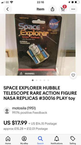 Help my 5 year old has asked Santa for a Toy Hubble Space Telescope!