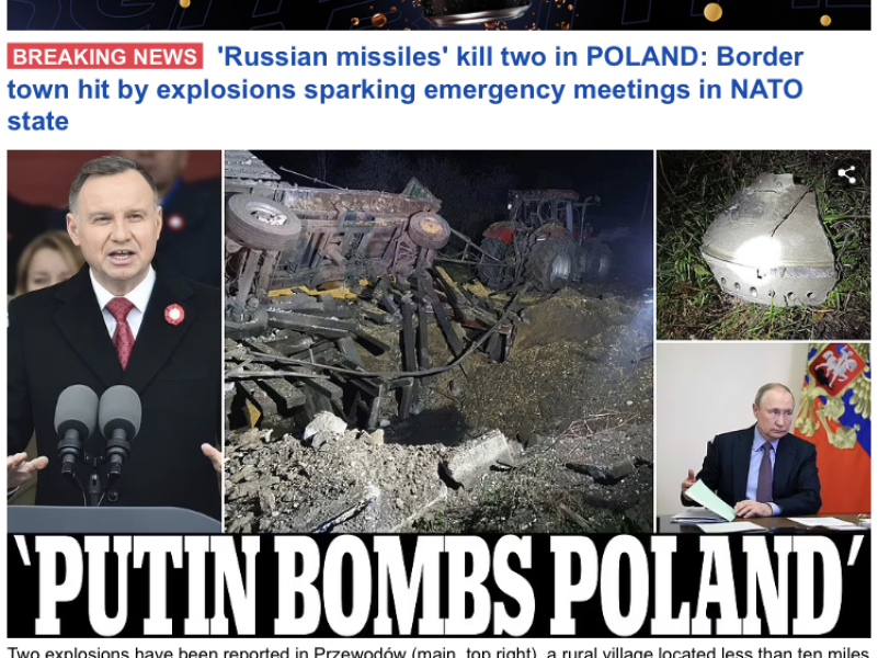Fuck. Russian bomb has hit Poland.