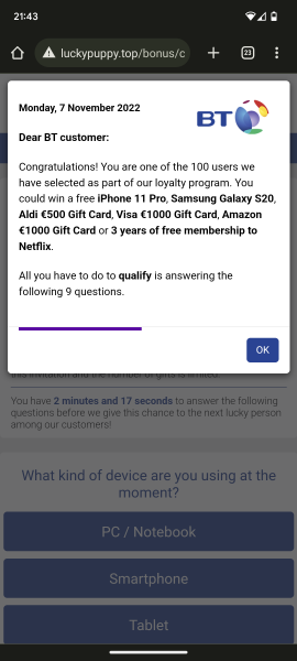 Keep getting sent to a different website 