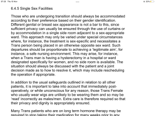 Challenging employer’s trans policy