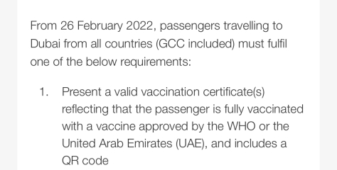 Anyone travelled to Dubai & Abu Dhabi from UK recently?