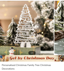 Personalised Xmas bauble for 12 people!